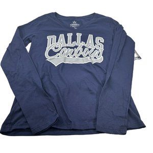 Dallas Cowboys Women's Size Medium Tee Shirt Long Sleeve Blue New With Tags